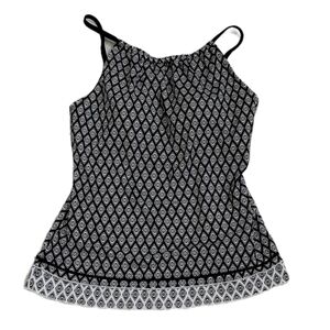 Jantzen Black & White Geometric Tankini